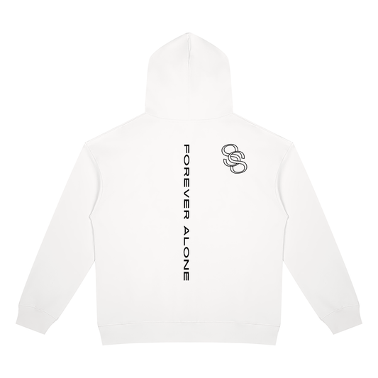 Forever Alone White Zip Up